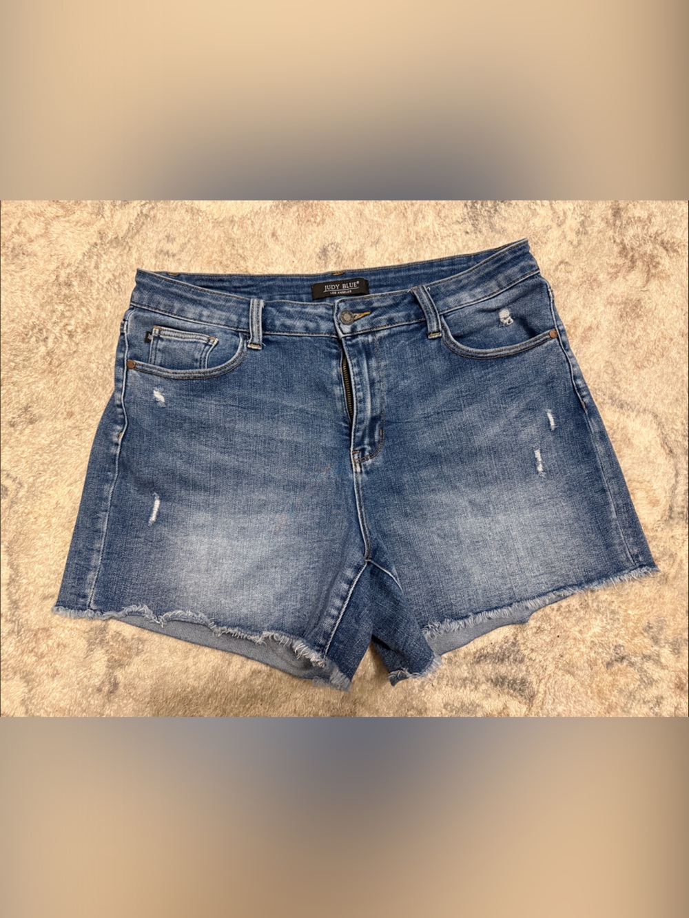 Judy Blue Raw Hem High Rise Shorts